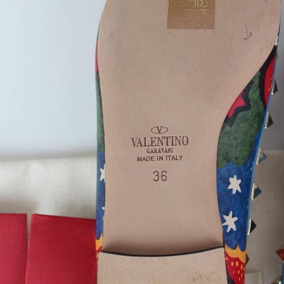 NEW Valentino Garavani Rockstud Leather Flats-Chic Luxury Style | Office - Party - Picture 15 of 16